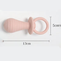 HKM-9597757 Pet-Friendly Pacifier Chew Toys for Puppies and Kittens - Soft Rubber Squeaker in Multiple Colors