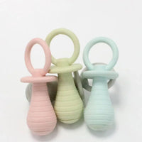 HKM-9597757 Pet-Friendly Pacifier Chew Toys for Puppies and Kittens - Soft Rubber Squeaker in Multiple Colors