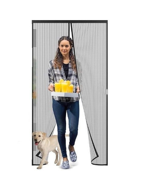 HKM-959827 Magnetic Hands-Free Screen Door for Easy Entry and Insect Protection