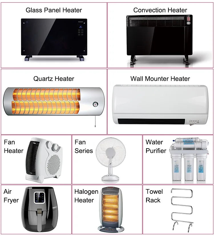 HKM-959891 Q3 Electric Baseboard Heater with Adjustable Thermostat and Safety Features for Home Use