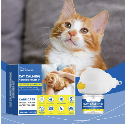 HKM-9599549 Cat Mood Diffuser Suit - 45ml Pet Calmness and Wellness Solution