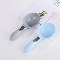 HKM-9600061 Multifunctional Pet Weighing Spoon for Dog and Cat Food, 0-300g Capacity, Blue/Gray, 10x23x50cm