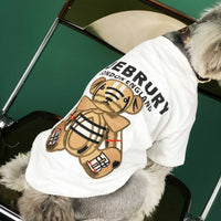 HKM-9600445 Casual Thin T-Shirt for Dogs in Black and White, Sizes S to XXL