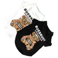 HKM-9600445 Casual Thin T-Shirt for Dogs in Black and White, Sizes S to XXL