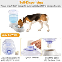 HKM-9602109 Automatic Gravity Pet Water Dispenser with 3.5L Capacity for Cats and Dogs