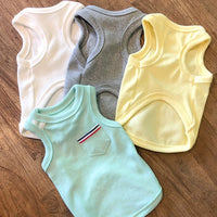 HKM-9602621 Breathable Thin Pet Vest for Small Dogs - Available in Yellow, Gray, Green, and White