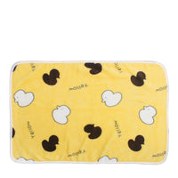 HKM-9602877 Cozy Coral Fleece Pet Blankets in Blue Bear, Yellow Ya, Gray Penguin, and White Bear - Multiple Sizes Available