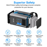 HKM-960339 Portable 296Wh Power Bank with Solar Charging and USB Output for Outdoor Use