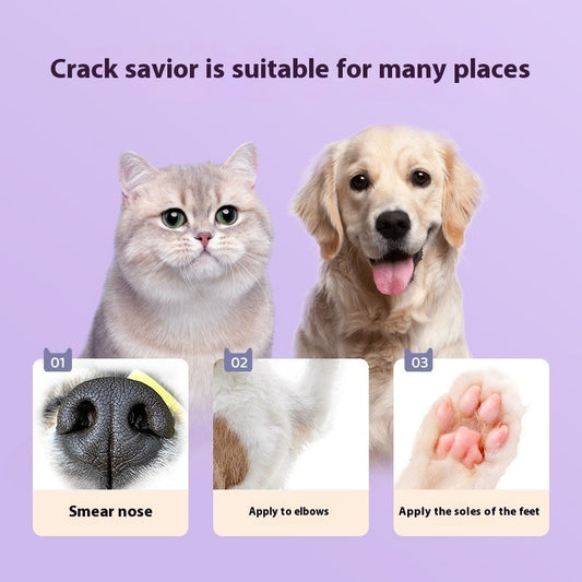 HKM-9603901 Pet Foot Care Cream for Dogs and Cats - Moisturizing Claw Balm with Brazil Palm Wax (40g)