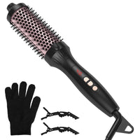 HKM-960403 3-in-1 Thermal Brush for Hair Styling, Straightening, and Curling with 10 Heating Levels and Fast 30S Heating