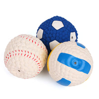 HKM-9604669 Durable Latex Interactive Sound Ball for Dogs - Teeth Molar Toy, Available in Various Sizes