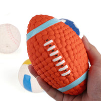 HKM-9604669 Durable Latex Interactive Sound Ball for Dogs - Teeth Molar Toy, Available in Various Sizes