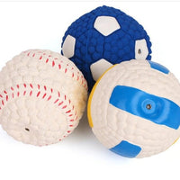 HKM-9604669 Durable Latex Interactive Sound Ball for Dogs - Teeth Molar Toy, Available in Various Sizes