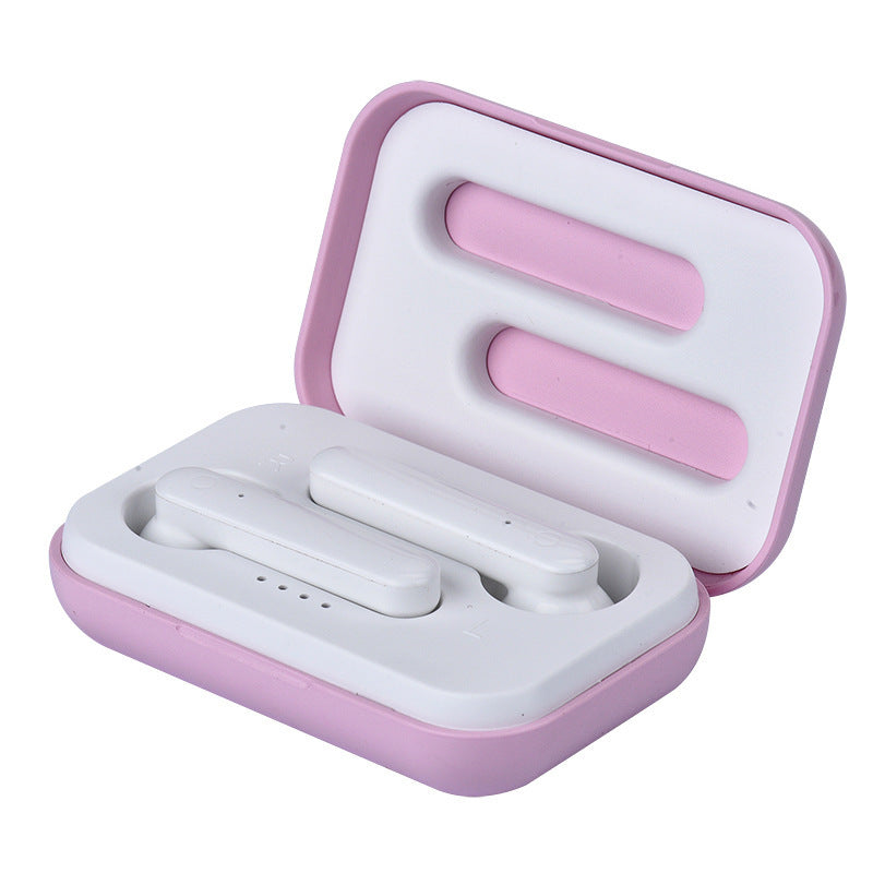 HKM-960467 Wireless Bluetooth Headset X12 in White, Pink, and Blue with 3-4 Hour Playback and Quick Charge