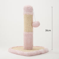 HKM-9605309 Detachable Plush Cat Toy with Natural Sisal for Scratching and Climbing