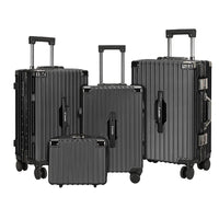 HKM-960659 Custom 14-28 Inch Trolley Spinner PC Luggage with Hard Shell Design and Aluminium Accents