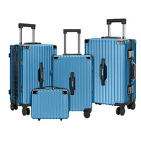 HKM-960659 Custom 14-28 Inch Trolley Spinner PC Luggage with Hard Shell Design and Aluminium Accents