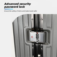 HKM-960659 Custom 14-28 Inch Trolley Spinner PC Luggage with Hard Shell Design and Aluminium Accents