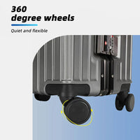 HKM-960659 Custom 14-28 Inch Trolley Spinner PC Luggage with Hard Shell Design and Aluminium Accents