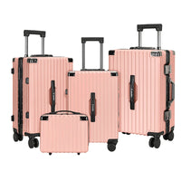 HKM-960659 Custom 14-28 Inch Trolley Spinner PC Luggage with Hard Shell Design and Aluminium Accents