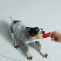HKM-9606845 Plush Dog Toy - Bite Resistant, Featuring Miss Rabbit and Tricolor Ice Bottle Design