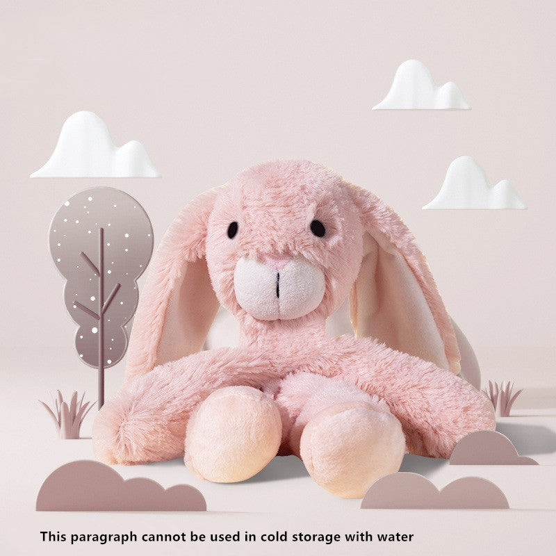 HKM-9606845 Plush Dog Toy - Bite Resistant, Featuring Miss Rabbit and Tricolor Ice Bottle Design