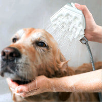 HKM-9607613 Pet Bath Shower Brush Nozzle with One-Key Function for Easy Bathing of Dogs and Cats