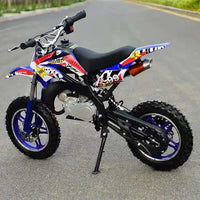 HKM-862547 Automatic 49cc Mini Dirt Bike for Kids - Compact and Fast with Front and Rear Disc Brakes