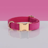 HKM-9609789 Fashion-Forward Pet Collar Set with Lead, Bow, Poop Bag, Chest Back, and Flower Decoration