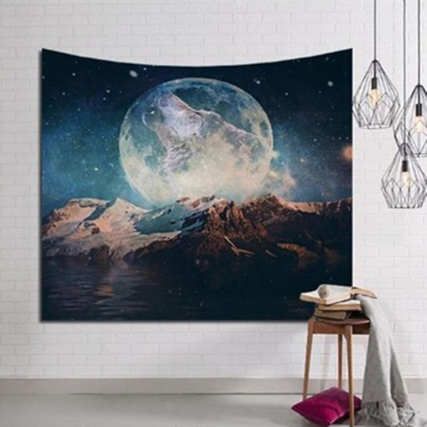 HKM-960979 Abstract Nordic Art Tapestry Beach Wall Hanging and Casual Cover Towel - Polyester, Multiple Sizes