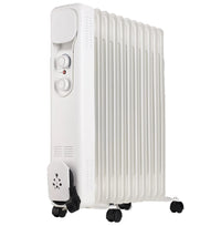 HKM-961043 Oil Filled Radiator Heater, 1500W/2000W/2500W Freestanding with Adjustable Thermostat and Safety Features