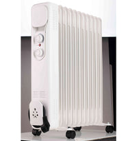 HKM-961043 Oil Filled Radiator Heater, 1500W/2000W/2500W Freestanding with Adjustable Thermostat and Safety Features