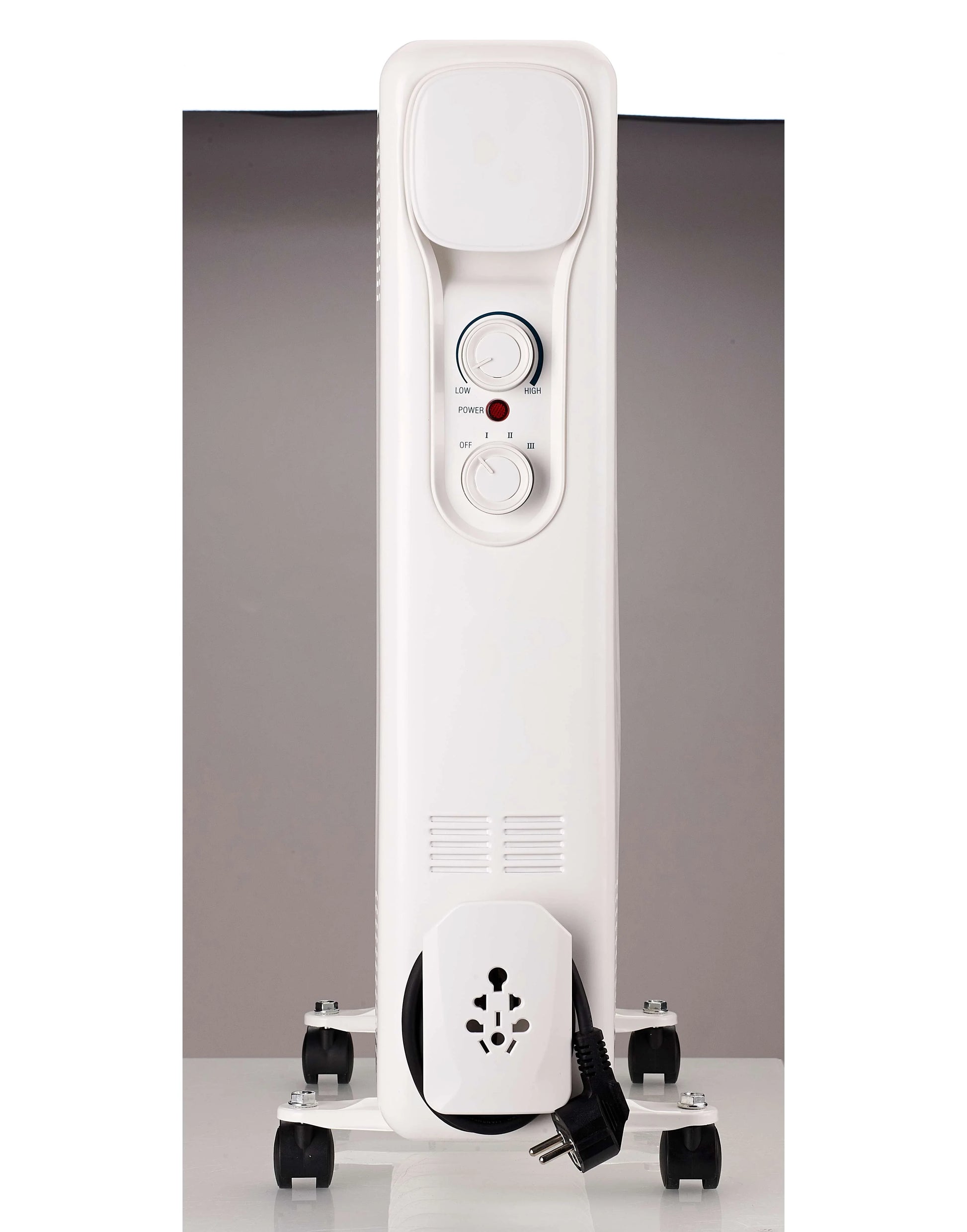 HKM-961043 Oil Filled Radiator Heater, 1500W/2000W/2500W Freestanding with Adjustable Thermostat and Safety Features