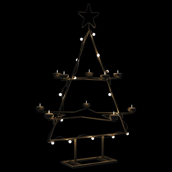 HKM-961235 Modern Black Metal Christmas Tree Frame - 75 cm Height for Festive Decor