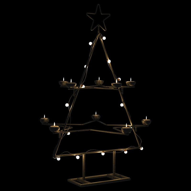 HKM-961235 Modern Black Metal Christmas Tree Frame - 75 cm Height for Festive Decor