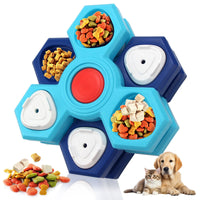 HKM-9612605 Interactive 4-Layer Slow Feeder Pet Bowl for Dogs - Non-Slip Puzzle Design to Promote Healthy Eating & Digestion