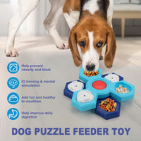 HKM-9612605 Interactive 4-Layer Slow Feeder Pet Bowl for Dogs - Non-Slip Puzzle Design to Promote Healthy Eating & Digestion