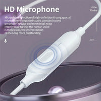 HKM-961427 Voice Changing Microphone for Live Broadcasting and K-Songs - Wired In-Ear Headphones for Singing and Gaming