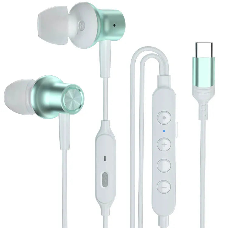 HKM-961427 Voice Changing Microphone for Live Broadcasting and K-Songs - Wired In-Ear Headphones for Singing and Gaming