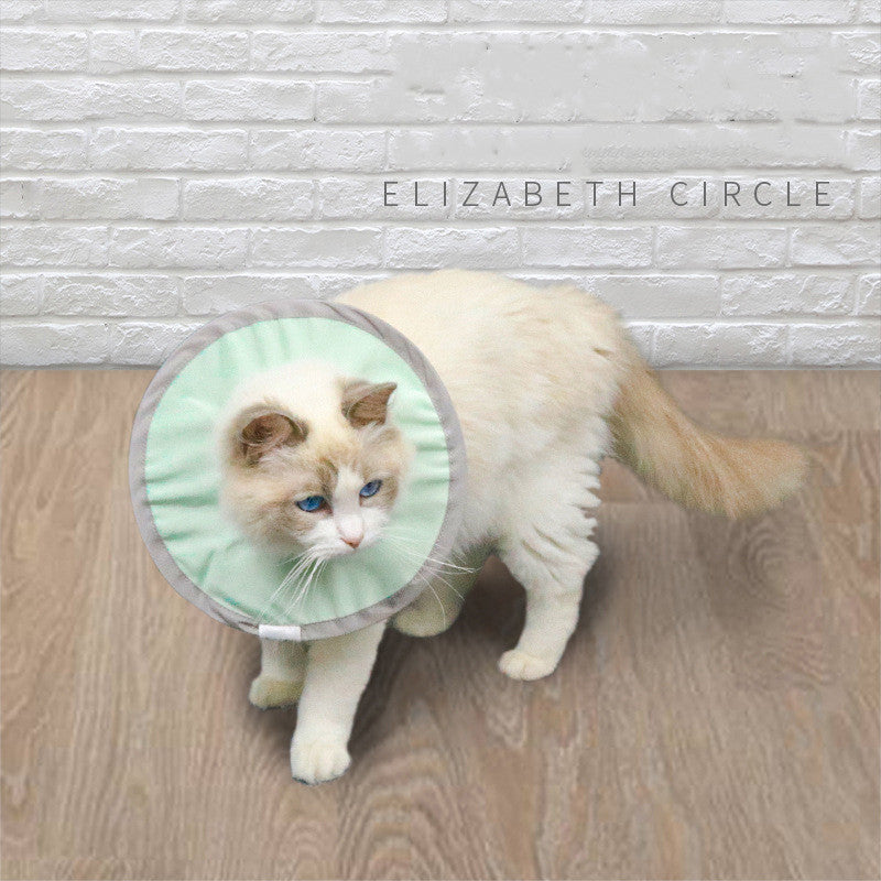 HKM-9615165 Waterproof and Splashproof Nylon Headgear for Cats and Dogs in Cyan