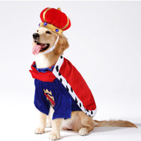 HKM-9615933 Pet King Dog Cape and Hat Accessory Set for Special Occasions