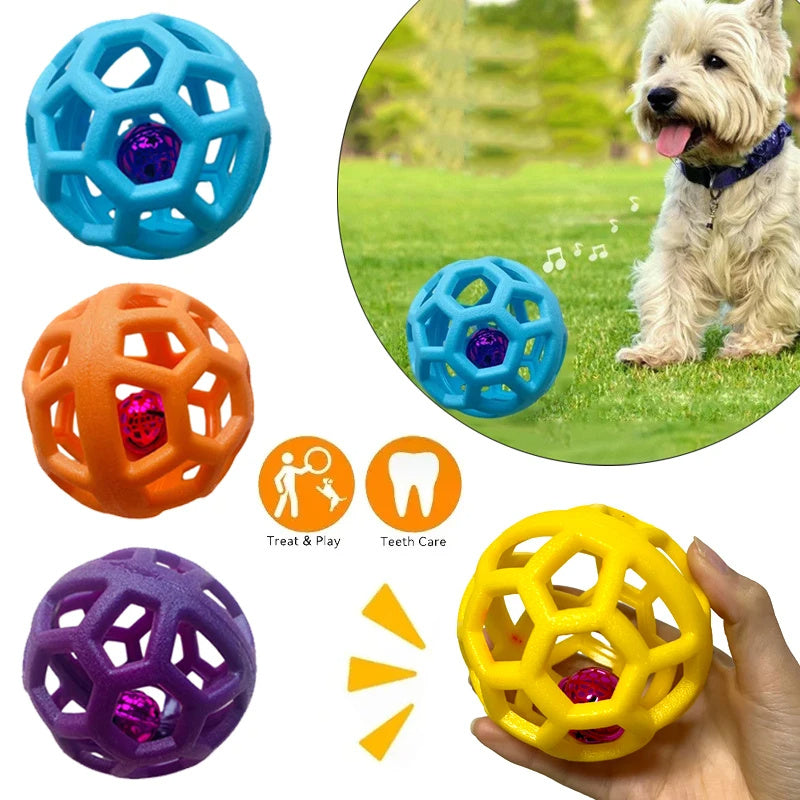 HKM-961619 Interactive TPR Dog Chew Ball Toy for Stress Relief and Teeth Cleaning - Suitable for Small and Large Dogs