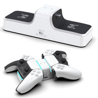 HKM-961747 Dual Controller Charging Station for PS5 - Convenient USB-C Power Supply with LED Indicators