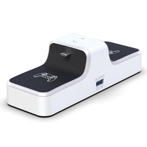 HKM-961747 Dual Controller Charging Station for PS5 - Convenient USB-C Power Supply with LED Indicators
