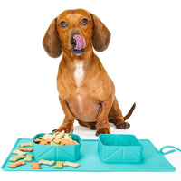 HKM-9617725 Foldable Silicone Dog and Cat Bowl, 600ml Capacity, Portable Pet Feeding and Hydrating Solution