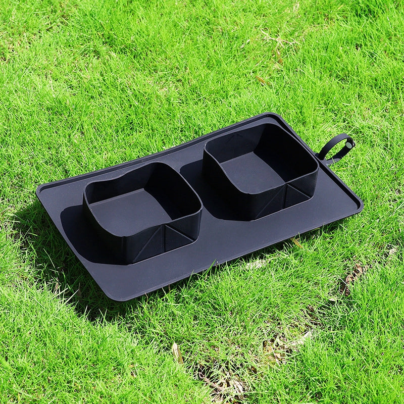 HKM-9617725 Foldable Silicone Dog and Cat Bowl, 600ml Capacity, Portable Pet Feeding and Hydrating Solution