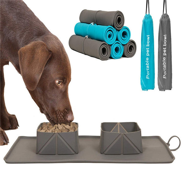 HKM-9617725 Foldable Silicone Dog and Cat Bowl, 600ml Capacity, Portable Pet Feeding and Hydrating Solution