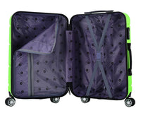 HKM-961811 3-Piece Hardshell Luggage Set in ABS Material - Includes 20", 24", and 28" Suitcases