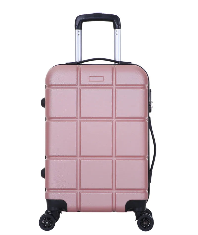 HKM-961811 3-Piece Hardshell Luggage Set in ABS Material - Includes 20", 24", and 28" Suitcases