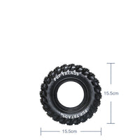 HKM-9618365 Durable Rubber Tire Toy for Dogs - Molar Ring for Clean Teeth, 15.5cm Diameter